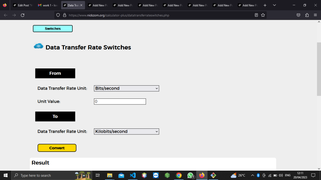 How To Convert Bits Second To Kilobits Second Data Transfer Rate Units