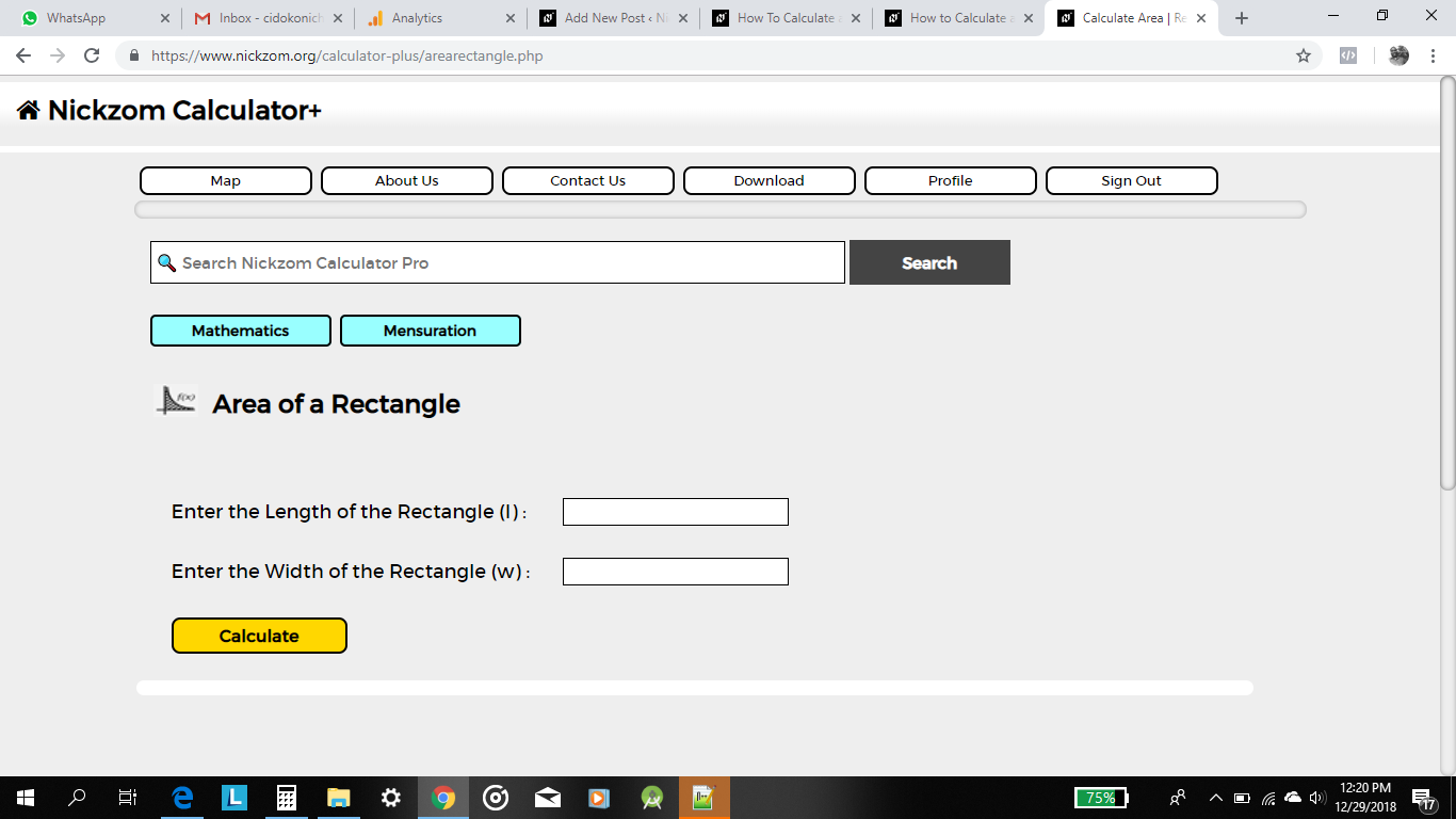 How To Calculate And Solve For The Area, Width And Length Of A ...