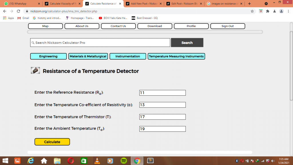 How To Calculate And Solve For Resistance Of A Temperature Detector ...