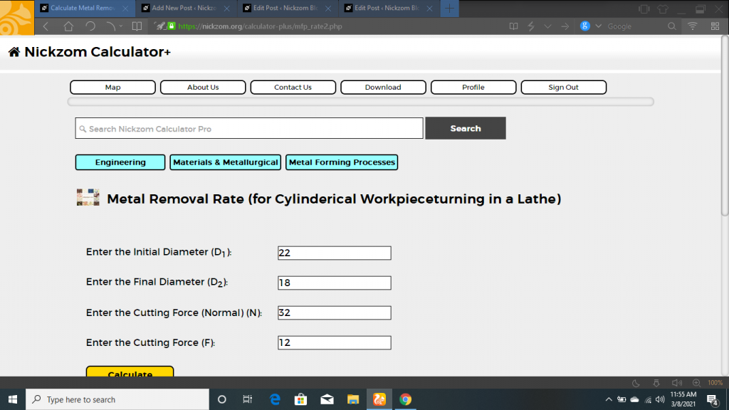 How To Calculate And Solve For Metal Removal Rate (for Cylinderical ...