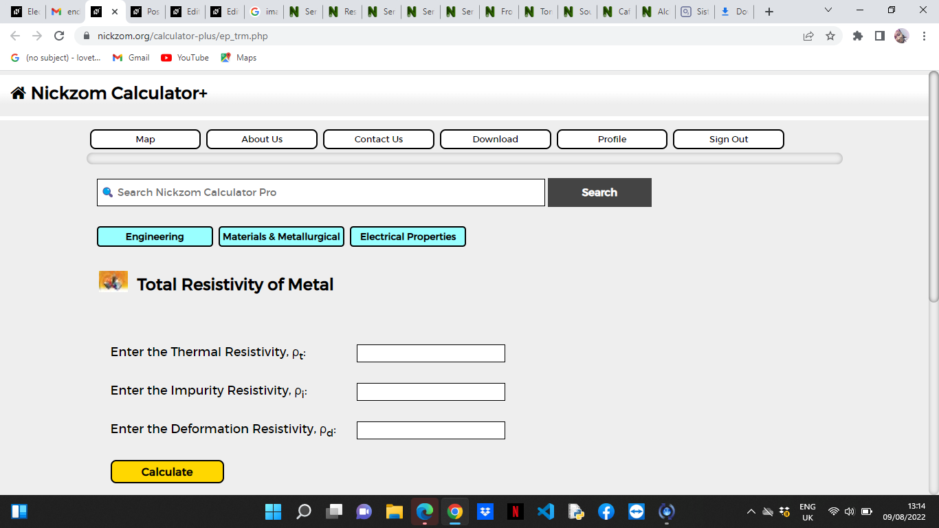 How to Calculate and Solve for Total Resistivity of Metal | Electrical Properties