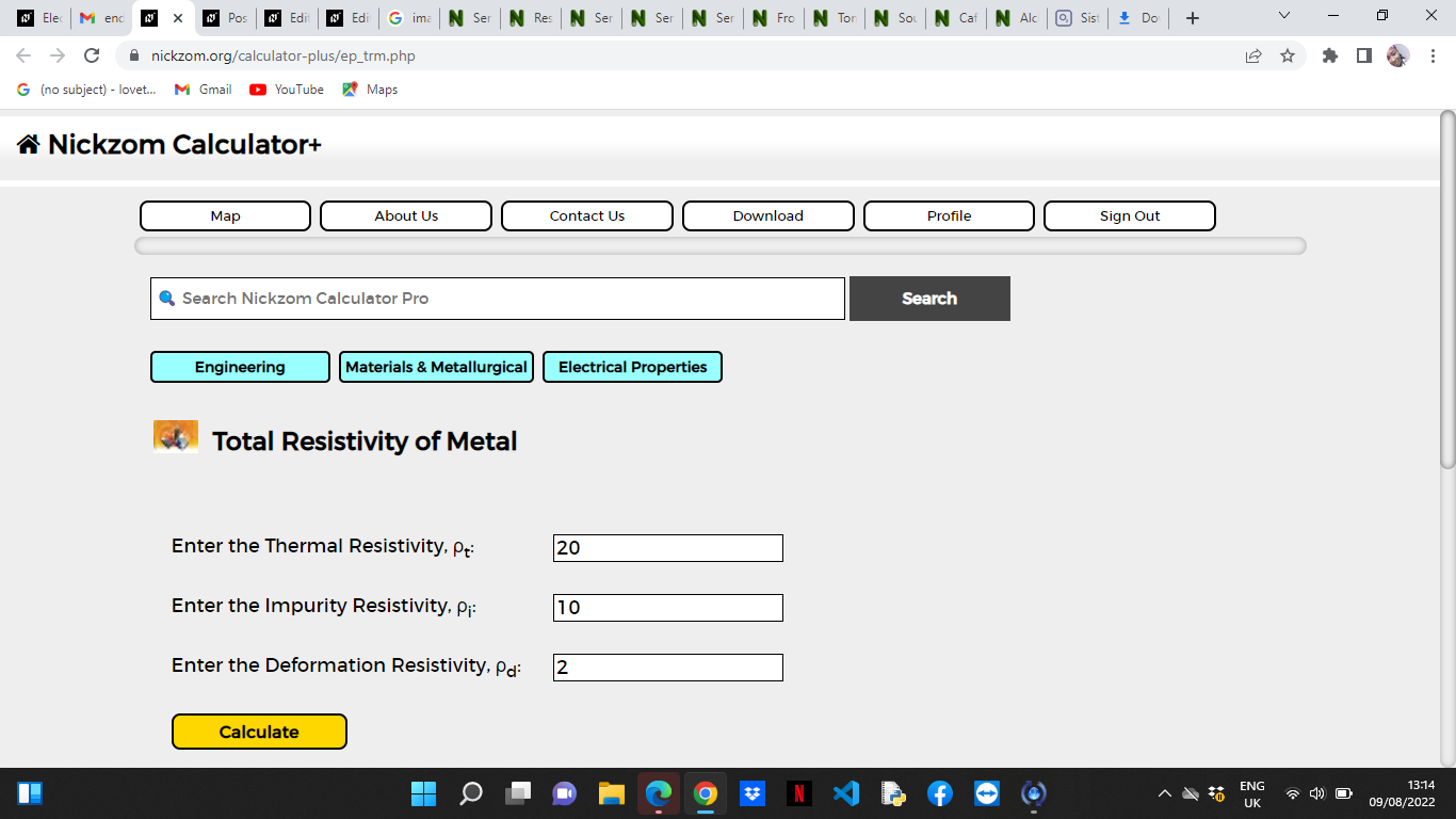 How to Calculate and Solve for Total Resistivity of Metal | Electrical Properties