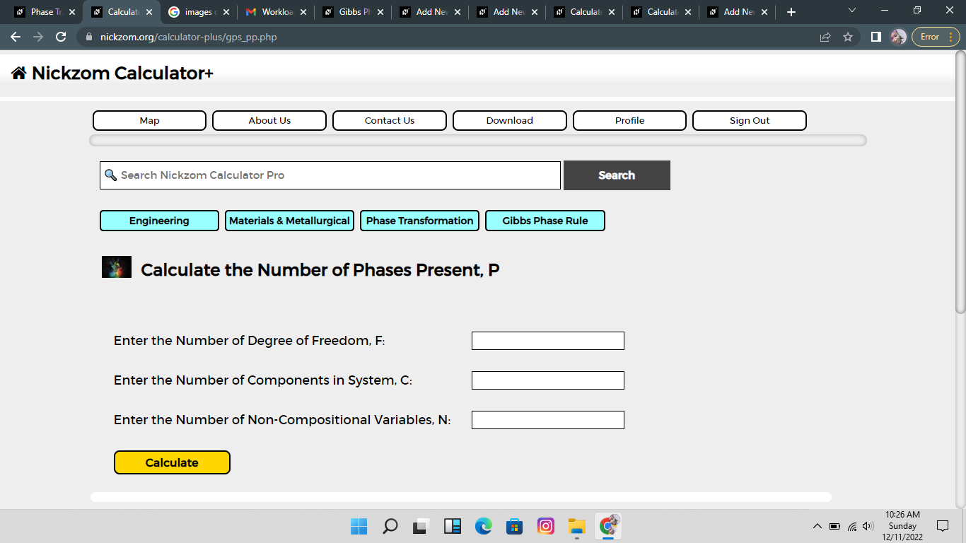 How to Calculate the Number of Phases Present | Gibbs Phase Rule