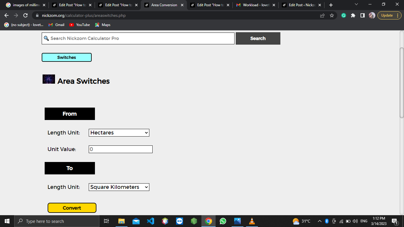 How To Convert Hectares To Square Kilometers Area Units